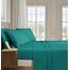 Eleganten Komfort Best, Weichsten, coziest 6 Tabelle Sets. – 1500 Fadenzahl Ägyptische Qualität Luxuriöse knitterfrei 6 Damast Streifen Bed Sheet Set, California King Türkis
