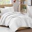 Comfort Spaces Kienna Quilt-Set, luxuriöse doppelseitige Nähte, Sommerdecke, leicht, weich, für alle Jahreszeiten, passender Kissenbezug, Weiß, Decke für Doppelbett (167,6 x 228,6 cm), 2-teilig