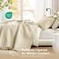 Comfort Spaces Kienna Bettwäsche-Set, luxuriös, doppelseitiges Näh-Design, alle Jahreszeiten, leicht, Tagesdecke, Bettwäsche, passende Kissenbezüge, übergroßes Kingsize-Bett (304,8 x 299,7 cm),