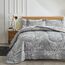 UOZZI BEDDING Bett in a Bag 7-teiliges King-Size-Bettwäsche-Set mit grauen Ästen mit gelben Punkten – weiche Mikrofaser, wendbares Bettdecken-Set (1 Bettdeckenbezug, 1 Spannbettlaken, 2 Kissenbezüge)