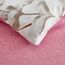 Uozzi Bedding Bed in a Bag 7-teiliges Queen-Size-Bettwäsche-Set mit rosa grünen Blättern und Blumendruck, weiche Mikrofaser, wendbar (1 Decke, 2 Kissenbezüge, 1 Bettlaken, Spannbetttuch, Kissenbezüge)