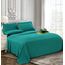 Eleganten Komfort Best, Weichsten, coziest 6 Tabelle Sets. – 1500 Fadenzahl Ägyptische Qualität Luxuriöse knitterfrei 6 Damast Streifen Bed Sheet Set, California King Türkis