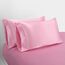 Homiest 3-teiliges Satin-Bettwäsche-Set, luxuriöses, seidiges Satin-Bettwäsche-Set mit tiefer Tasche, 1 Spannbetttuch + 1 Bettlaken + 1 Kissenbezug (Doppelbettgröße, Rosa)