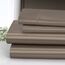 Homiest 4-teiliges Satin-Bettwäsche-Set, luxuriöses, seidiges Satin-Bettwäsche-Set mit tiefer Tasche, 1 Spannbetttuch + 1 Bettlaken + 2 Kissenbezüge (Queen-Size-Größe, Alu-Braun)