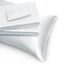 Homiest 4-teiliges extra tiefes Satin-Bettwäsche-Set, Queen-Size-Bettlaken, 45.7,61 cm tiefe Taschen, weißes Satin-Bettlaken-Set, luxuriöses Spannbetttuch-Set, passend für ultratiefe Matratzen