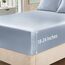 Homiest 4-teiliges extra tiefes Satin-Bettwäsche-Set, Queen-Size-Bettlaken, 45.7,61 cm tiefe Taschen-Bettlaken, luxuriöses Spannbetttuch-Set, passend für ultratiefe Matratzen