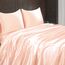 Homiest 4-teiliges Satin-Bettwäsche-Set, luxuriöses, seidiges Satin-Bettwäsche-Set mit tiefer Tasche, 1 Spannbetttuch + 1 Bettlaken + 2 Kissenbezüge (King-Size, Champagner)