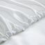 Homiest 4-teiliges Satin-Bettwäsche-Set, luxuriöses, seidiges Satin-Bettwäsche-Set mit tiefer Tasche, 1 Spannbetttuch + 1 Bettlaken + 2 Kissenbezüge (King-Size, weiß)
