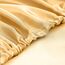 Homiest 4-teiliges Satin-Bettwäsche-Set, luxuriöses, seidiges Satin-Bettwäsche-Set mit tiefer Tasche, 1 Spannbetttuch + 1 Bettlaken + 2 Kissenbezüge (King-Size, Gold)