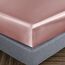 Homiest 4-teiliges Satin-Bettwäsche-Set, luxuriöses, seidiges Satin-Bettwäsche-Set mit tiefer Tasche, 1 Spannbetttuch + 1 Bettlaken + 2 Kissenbezüge (King-Size, sattes Pink)