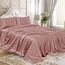 Homiest 4-teiliges Satin-Bettwäsche-Set, luxuriöses, seidiges Satin-Bettwäsche-Set mit tiefer Tasche, 1 Spannbetttuch + 1 Bettlaken + 2 Kissenbezüge (King-Size, sattes Pink)