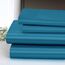 Homiest 4-teiliges Satin-Bettwäsche-Set, luxuriöses, seidiges Satin-Bettwäsche-Set mit tiefer Tasche, 1 Spannbetttuch + 1 Bettlaken + 2 Kissenbezüge (King-Size, Seeblau)