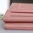 Homiest 4-teiliges Satin-Bettwäsche-Set, luxuriöses, seidiges Satin-Bettwäsche-Set mit tiefer Tasche, 1 Spannbetttuch + 1 Bettlaken + 2 Kissenbezüge (King-Size, sattes Pink)