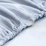 Homiest 4-teiliges Satin-Bettwäsche-Set mit tiefer Tasche, 1 Spannbetttuch + 1 Bettlaken + 2 Kissenbezüge (King Size, Babyblau)