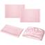Homiest 5-teiliges Satin-Bettwäsche-Set für King-Size-Betten, luxuriöses, 2 Spannbettlaken + 1 Bettlaken + 2 Kissenbezüge (geteilte King-Size, Rouge-Pink)