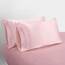 Homiest 5-teiliges Satin-Bettwäsche-Set für King-Size-Betten, luxuriöses, 2 Spannbettlaken + 1 Bettlaken + 2 Kissenbezüge (geteilte King-Size, Rouge-Pink)