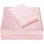 Homiest 5-teiliges Satin-Bettwäsche-Set für King-Size-Betten, luxuriöses, 2 Spannbettlaken + 1 Bettlaken + 2 Kissenbezüge (geteilte King-Size, Rouge-Pink)