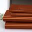 Homiest 4-teiliges Satin-Bettwäsche-Set, luxuriöses, seidiges Satin-Bettwäsche-Set mit tiefer Tasche, 1 Spannbetttuch + 1 Bettlaken + 2 Kissenbezüge (volle Größe, gebranntes Orange)