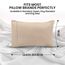 Utopia Bedding Queen-Kissenbezüge – 2er-Pack – Hotelverschluss – weicher, gebürsteter Mikrofaserstoff – schrumpf- und farbecht, Kissenbezüge 20 X 30 Inches (Queen, Beige)