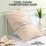 Utopia Bedding Queen-Kissenbezüge – 2er-Pack – Hotelverschluss – weicher, gebürsteter Mikrofaserstoff – schrumpf- und farbecht, Kissenbezüge 20 X 30 Inches (Queen, Beige)