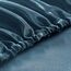 Homiest 4-teiliges Satin-Bettwäsche-Set, luxuriöses, seidiges Satin-Bettwäsche-Set mit tiefer Tasche, 1 Spannbetttuch + 1 Bettlaken + 2 Kissenbezüge (Cal King Size, Deep Sea Blue)