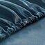 Homiest 4-teiliges extra tiefes Satin-Bettwäsche-Set, volle Größe, 45.7,61 cm tiefe Taschen-Bettlaken, tiefseeblaues Satin-Bettlaken-Set, weiches Spannbetttuch-Set, passend für ultratiefe Matratzen