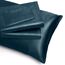 Homiest 4-teiliges extra tiefes Satin-Bettwäsche-Set, volle Größe, 45.7,61 cm tiefe Taschen-Bettlaken, tiefseeblaues Satin-Bettlaken-Set, weiches Spannbetttuch-Set, passend für ultratiefe Matratzen