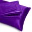 Homiest 4-teiliges extra tiefes Satin-Bettwäsche-Set, King-Size-Bettlaken, 45.7,61 cm tiefe Taschen, lila Satin-Bettlaken-Set, luxuriöses Spannbetttuch-Set, passend für ultratiefe Matratzen