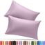 Utopia Bedding Queen-Kissenbezüge – 2er-Pack – Hotelverschluss – weicher, gebürsteter Mikrofaserstoff – schrumpf- und farbecht, Kissenbezüge 20 X 30 Inches (Queen, Lavendel)
