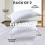 Utopia Bedding King Standard-Kissenbezüge – 2er-Pack – Hotelverschluss – weicher, gebürsteter Mikrofaserstoff – schrumpf- und farbecht, Kissenbezüge 20 X 36 Inches (King Standard, weiß)