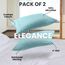 Utopia Bedding King-Size-Kissenbezüge – 2er-Pack – Hotelverschluss – weicher, gebürsteter Mikrofaserstoff – schrumpf- und farbecht, Kissenbezüge 20 X 40 Inches (Kingsize, Spa-Blau)