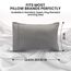 Utopia Bedding Queen-Kissenbezüge – 2er-Pack – Hotelverschluss – weicher, gebürsteter Mikrofaserstoff – schrumpf- und farbecht, Kissenbezüge 20 X 30 Inches (Queen, Grau)