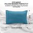 Utopia Bedding Queen-Kissenbezüge – 2er-Pack – Hotelverschluss – weicher, gebürsteter Mikrofaserstoff – schrumpf- und farbecht, Kissenbezüge 20 X 30 Inches (Queen, Jeansblau)