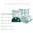 Elegant Comfort 8-teiliges Lodge Plaid Wende-Bettwäsche-Set – seidig weiches Komplett-Set beinhaltet Bettlaken-Set mit doppelseitigen Aufbewahrungstaschen, Twin/Twin XL, Smaragdgrün