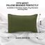 Utopia Bedding Queen-Kissenbezüge – 2er-Pack – Hotelverschluss – weicher, gebürsteter Mikrofaserstoff – schrumpf- und farbecht, Kissenbezüge 20 X 30 Inches (Queen, Olivgrün)