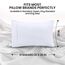 Utopia Bedding Standard-Kissenbezüge – 2er-Pack – Hotelverschluss – weicher, gebürsteter Mikrofaserstoff – schrumpf- und farbecht, Kissenbezüge 20 X 26 Inches (Standard, Weiß)
