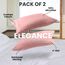 Utopia Bedding Queen-Kissenbezüge – 2er-Pack – Hotelverschluss – weicher, gebürsteter Mikrofaserstoff – schrumpf- und farbecht, Kissenbezüge 20 X 30 Inches (Queen, Pink)