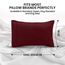 Utopia Bedding King-Size-Kissenbezüge – 2er-Pack – Hotelverschluss – weicher, gebürsteter Mikrofaserstoff – schrumpf- und farbecht, Kissenbezüge 20 X 40 Inches (Kingsize, Burgunderrot)