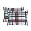 Elegant Comfort 8-teiliges Lodge Plaid Wende-Bettwäsche-Set – seidig weiches Komplett-Set beinhaltet Bettlaken-Set mit doppelseitigen Aufbewahrungstaschen, Twin/Twin XL, Burgunderrot