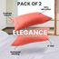 Utopia Bedding Queen-Kissenbezüge – 2er-Pack – Hotelverschluss – weicher, gebürsteter Mikrofaserstoff – schrumpf- und farbecht, Kissenbezüge 20 X 30 Inches (Queen, Koralle)