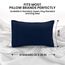 Utopia Bedding Standard-Kissenbezüge – 2er-Pack – Hotelverschluss – weicher, gebürsteter Mikrofaserstoff – schrumpf- und farbecht, Kissenbezüge 20 X 26 Inches (Standard, Marineblau)