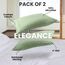 Utopia Bedding King-Kissenbezüge – 2er-Pack – Hotelverschluss – weicher, gebürsteter Mikrofaserstoff – schrumpf- und farbecht, Kissenbezüge 20 X 40 Inches (King, Salbei)