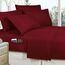Elegant Comfort 8-teiliges Wende-Bettwäsche-Set mit Cabin Patch – seidig weiches Komplett-Set beinhaltet Bettlaken-Set mit doppelseitigen Aufbewahrungstaschen, Twin/Twin XL, Burgunderrot