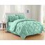 Elegant Comfort Luxuriöses, weichstes und gemütlichstes 8-teiliges Bettdecken-Set – seidig weiches Komplett-Set mit doppelseitigen Aufbewahrungstaschen, Twin/Twin XL, Mintgrün