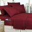 Elegant Comfort 8-teiliges Lodge Plaid Wende-Bettwäsche-Set – seidig weiches Komplett-Set beinhaltet Bettlaken-Set mit doppelseitigen Aufbewahrungstaschen, Twin/Twin XL, Burgunderrot