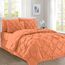Elegant Comfort Plisseefalten beinhaltet 4-teiliges Bettlaken-Set, Bettrock, Bettdecke, passende Kissenbezüge und Kissenbezüge, Mikrofaser, Koralle, Twin/Twin XL