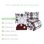 Elegant Comfort 8-teiliges Lodge Plaid Wende-Bettwäsche-Set – seidig weiches Komplett-Set beinhaltet Bettlaken-Set mit doppelseitigen Aufbewahrungstaschen, Twin/Twin XL, Burgunderrot