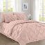 Elegant Comfort 8-teiliges Bettwäsche-Set mit Quetschfalten – Ganzjahres-Bett in einer Tasche, inklusive 4-teiligem Smart-Bettlaken-Set, Bettrock, Bettdecke, passenden Kissenbezügen und Kissenbezügen,