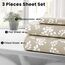 LUX Décor Bettwäsche-Set für Doppelbett, 3-teilig, ultraweiches Mikrofaser, mit Bettlaken, 40,6 cm tiefem Spannbetttuch und Kissenbezügen, atmungsaktiv, Schlafzimmer-Dekor, Oeko-TEX, Taupe