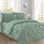 Elegant Comfort 8-teiliges Bettwäsche-Set mit Quetschfalten, Komplettbett in Einer Tasche, inklusive 4-teiligem Smart-Bettlaken-Set, Bettrock, Bettdecke, passenden Kissenbezügen und Kissenbezügen,